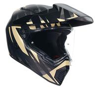 AGV AX9 Steppa Motorbike Motorcycle Adventure Helmet - Matt Carbon/Grey/Sand
