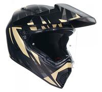 AGV AX9 Steppa Motorbike Motorcycle Adventure Helmet - Matt Carbon/Grey/Sand