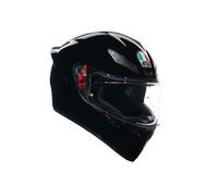 AGV - Helmet K1 S E2206, Full-face Motorbike Helmet, ECE, for Men, Racing Style with Spoiler, Air Intakes and Scratch Resistant Visor, 190° Field of View, with Intercom Ready, Black