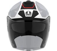 AGV Irides Trieste Jet Helmet, black-white-red, size XL for Men