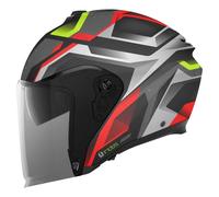 AGV IRIDES ZURIGO Jethelm schwarz-rot-gelb XL