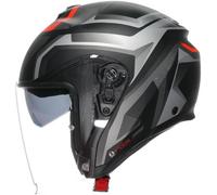 AGV Irides Zurigo Jet Helmet, black-grey, size XL for Men