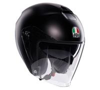 Jet Helmet AGV Irides Mono Matt Black Matte Black With Double Visor Size S