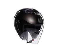 AGV JET Motorcycle Scooter Helmet E2206 Mono Asfalto Grey Glossy Black