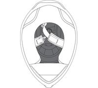 AGV K-1 S Helmet Crown Pads, black, size M L for Men