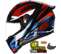 AGV K1-S FASTLAP - BLACK/RED/BLUE - Free Dark Visor