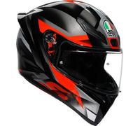 AGV K1 S Fastlap Helmet, black-grey-red, size XS for Men
