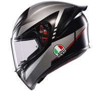 AGV K1-S Lap Full Face Motorcycle Helmet Black Grey Red