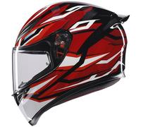 AGV K1-S - Lion Black / Red / White - Free Dark Visor