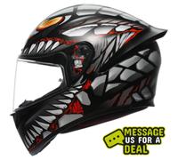 AGV K1-S LYZARD - BLACK/GREY/RED - Free Dark Visor