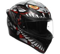 AGV K1-S Lyzard Full Face Motorcycle Helmet Matt Black Grey Red