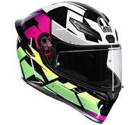 AGV K1 S Motorcycle Full Face Road Sports Helmet-Punkpulse Black / Purple / Lime