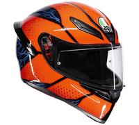 AGV K1 S Motorcycle Full Face Sports Helmet-Speedarmor Black / Orange / Blue