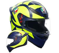 AGV K1 S Soleluna 2018, full face helmet L Matt Dark Blue/Neon-Yellow