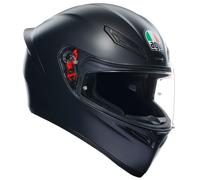 AGV K1-S Plain Full Face Motorcycle Helmet Track Race Motorbike Lid Black White