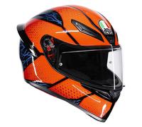 AGV K1 S Motorcycle Full Face Sports Helmet-Speedarmor Black / Orange / Blue
