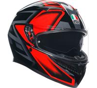 AGV K3 Compound Helmet, black-red, size XS