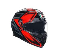 AGV K3 Full Face ECE 22.06 Motorcycle Helmet - Compound, Black / Red