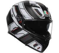 AGV K3 Full Face ECE 22.06 Motorcycle Motorbike Helmet - Rivia Matt Black/White