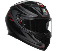 AGV K3 Full Face ECE 22.06 Motorcycle Motorbike Helmet - Syth Black / Red
