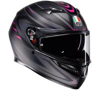 AGV K3 Full Face ECE 22.06 Motorcycle Motorbike Helmet - Syth Matt Black / Pink