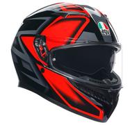 AGV K3 Motorcycle Motorbike Helmet Compound - Black/Red