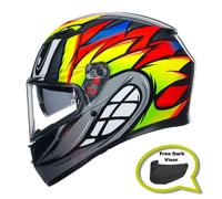AGV K3 Motorcycle Motorbike Helmet Birdy 2.0 (Free Dark Visor Worth £79.99)