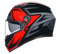 AGV K3 Compound Helmet, black-grey, size M for Men