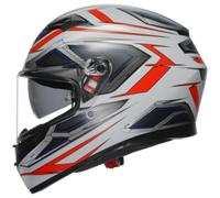AGV K3 MOTORCYCLE MOTORBIKE SPACE - WHIITE/F.RED