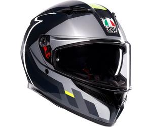 AGV K3 Shade, full face helmet XL Grey/Black/Neon-Yellow
