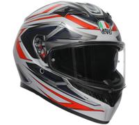 AGV K3 SPACE WHIITE/F.RED Motorcycle Motorbike Helmet