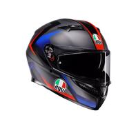 AGV K3 Striga Full Face Helmet Matte Black Blue Red Unisex Size L