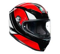 AGV K6 Hyphen Full Face Black Red White Motorbike Motorcycle Helmet Extra Large