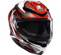 AGV K6 S Reeval Helmet, grey-white-red, size 2XL for Men