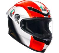 AGV K6 S Sic 58 S26, full face helmet XL Red/White/Black/Gold