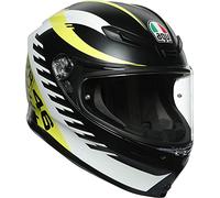 AGV K6 VR46 Full Face Helmet Black/White/Yellow Black/White/Yellow MS