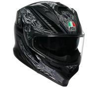 AGV K7 Damascus Full Face Moto Motorcycle Motorbike Helmet Black / Silver