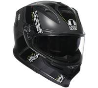 AGV K7 Full Face Motorcycle Motorbike Helmet - Kyber Matt Grey Yellow Fluo