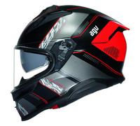 AGV K7 motorcycle helmet Kyber gloss black gray red