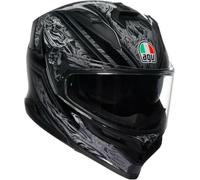 AGV K7 motorcycle helmet Damascus gloss black silver