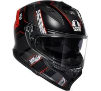 AGV K7 motorcycle helmet Kyber gloss black gray red