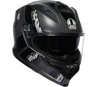 AGV K7 motorcycle helmet Kyber matt black gray fluo yellow