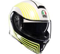 AGV Streetmodular Iseo, flip up helmet XXL Matt White/Black/Neon-Yellow