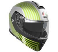 AGV StreetModular Iseo Matt White Black Fluo Yellow Flip Up Motorcycle Helmet...