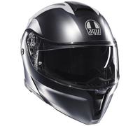AGV StreetModular Resia Matt Grey Silver Red Flip Up Motorcycle Helmet ECE 22...