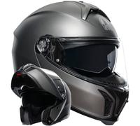 AGV Tourmodular Flip-Up Motorcycle Motorbike Helmet Luna - Matt Grey