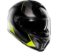 AGV Tourmodular Perception Helmet, black-grey-yellow, size XL for Men