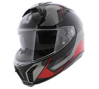 AGV Tourmodular Perception motorcycle helmet gloss black gray red system helmet