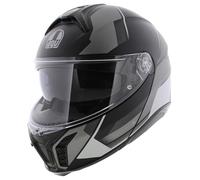 AGV Tourmodular Perception motorcycle helmet matt black silver system helmet