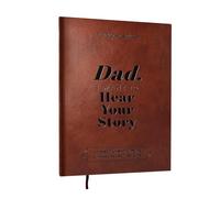 Agvdg Dad, I Want to Hear Your Story Dad's journal Father shares journal of life and love Durable Leather Diary Portable Diaries Birthday Gifts for Father